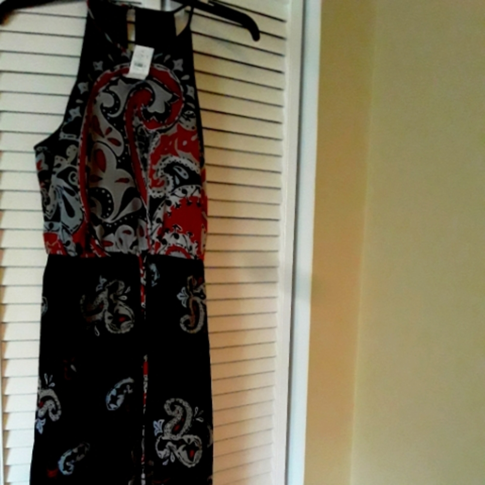 Ann Taylor LOFT paisley dress size M petite
